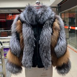 Women's Fur Faux Women Natural Real Coat Genuine Jacket Brand Fashion Slim Outwear Winter Short Casual Outer Clothing 221006