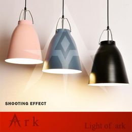 Pendant Lamps Modern Art Colourful Painted Bell Shape Classic Dining Room Bar Restaurant Light Show