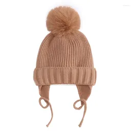 Hair Accessories Kids Winter Hats For Born Boys Knitted Hat Toddler Girl Cap Children Baby Pography Props Boy Warmer Stuff