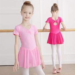 Dancewear Children Ballet Dress Leotards for Girls Transparent Chiffon Skirts Kids Clothes Training Bodysuits 221007