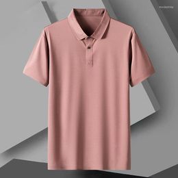 Men's Polos Hawaifish Male Polo Shirt 2022 Spring Summer Latest Trendy Lapel Short Sleeves High-end Solid Color Handsome High Quality Camisa