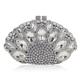 Duffel Bags Socialite Luxury Diamond-Embedded Hand-Held Rhinestone Evening Bag Dress Women's