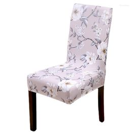 Chair Covers Universal Spandex Cover Floral Printed Stretch Slipcover Protection For Banquet Wedding Dining Room