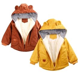 Down Coat Baby Girls Boys Winter Jacket Outerwear Autumn Fleece Warm Hooded Children Kids Jackets 221007