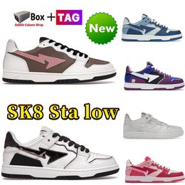 SK8 Sta low Casual Shoes Men women Nigo Apes sneakers vintage Triple White Pink Silver ABC Camo Blue Green 16th Anniversary Brown Ivory Beige Light Grey Cream trainers