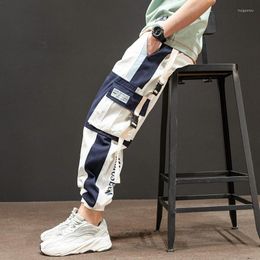 Pantaloni da uomo Prodotto più venduto nel 2022 Cargo Men Hip-hop Loose Stitching Beam Abbigliamento da uomo