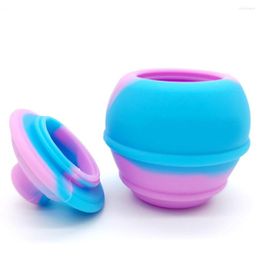 Storage Bottles 10Pcs Silicone Jar 28ml Oil Wax Dab Box Case Kitchen Container Cigarette Shisha Hookah Smoking Accessories