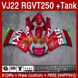 OEM Fairings & Tank For SUZUKI RGV250 SAPC VJ22 RGVT250 RGV-250 VJ 22 160No.149 RGV RGVT 250 CC 90 91 92 93 94 95 96 RGVT-250 1990 1991 1992 1993 1995 1996 Fairing red pearl blk