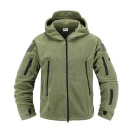 Men's Jackets Tactical fleece jacket Military Uniform Soft Shell Casual Hooded Jacket Men Thermal Army Clothing 221006