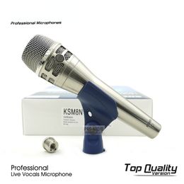 Grade A Super-cardioid KSM8N Professional Live Vocals Dynamic Wired Microphone KSM8 Handheld Mic For Karaoke Studio Recording