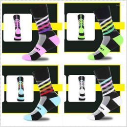 Sports Socks Unisex Bike Bicycle Cycling Footwear Long High Elasticity Wearproof Basketball Running