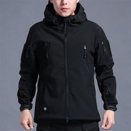 Men's Jackets Men Jacket Spring Autumn Military Fleece Tactical Thermal Breathable Western Thermal Sports Coat for Outdoor Plus Size 221007