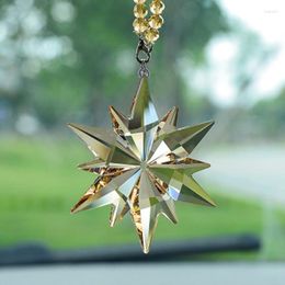 Interior Decorations Car Pendant Crystal Meteor Decoration Mirror Suspension House Ornaments Auto Accessories Hanging Automobiles Window