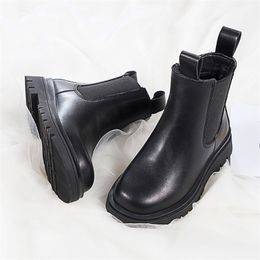 Boots Childrenboots Autumn Winter Children's Army Korean Short British For Kids Girls Snow Shoe 221007