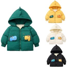 Down Coat Winter Parkas Kids Cotton Jackets For Girls Warm Thick Velvet Coats Children's Down Coat Baby Cartoon Outerwear Boys Overcoat 221007