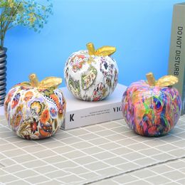 Other Home Decor Creative dazzle color arts crafts apple decoration modern contracted sitting room TV cabinet home fruit 221007