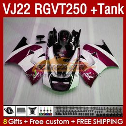 OEM Fairings & Tank For SUZUKI RGV250 SAPC VJ22 RGVT250 RGV-250 VJ 22 160No.131 RGV RGVT 250 CC 90 91 92 93 94 95 96 RGVT-250 1990 1991 1992 1993 1995 1996 Fairing red wine