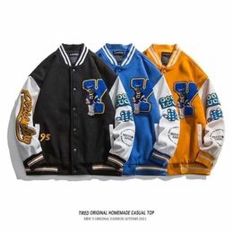 Herrenjacken, Frühlings-Herrenjacke, amerikanische Baseball-Uniform, bestickt, für Herren und Damen, verdickendes Design, trendige Marke, Hip-Hop-Jacke 221007