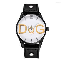 Armbanduhren Herrenuhr Reloj Hombre DQG Marke Männer Mode Sport Lederband Quarz Business Armbanduhr Relogio Masculino