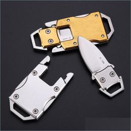 Knife Stainless Steel Mini Folding Knife Outdoor Survival Tool Portable Tactical Mti-Purpose Gf561 Drop Delivery 2021 Home Ga Bdesybag Dhl4X