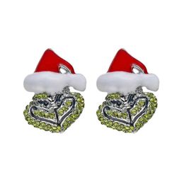 Charm Earrings For Women Christmas Santa Earrings Red Green Festival New Year Xmas Gift Jewellery
