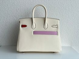 luxury handbag designer bag 30cm brand purse fully handmade italy genuine leather wholesale price black brown cream 3colors fast delivery