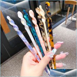 Hairpins Chinese Style Hairpins Vintage Acetate Resin Chopstick Women Hairpin Hair Clip Pin Headwear Wedding Jewellery Accessories 50 D Dhyka