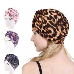 Headbands New floral print cotton Turban Hat Bandana Scarf Cancer Chemotherapy Chemo Beanies Headwrap Caps Sleep Cap Inner hijabs turbante T221007