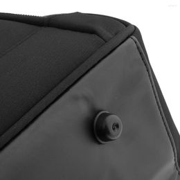 Storage Bags Barber Tools Bag Carry Case With Durable Handle And Shoulder Straps Waterproof Fabric Black Colour