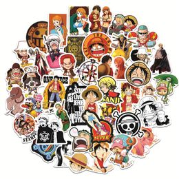 50Pcs One Piece Stickers Pack for Laptop Anime Graffiti Waterproof Vinyl Sticker