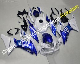 Fairings For Kawasaki Ninja ZX-6R ZX6R 2019 2020 2021 2022 636 ZX636 19 22 Blue White Aftermarket Bodywork Injection Moulding