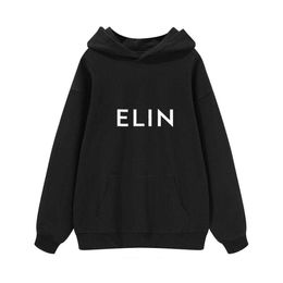 Erkek Hoodies Sweatshirts Marka Moda Yeni Cline Mektup Baskılı Gevşek Sonbahar Kış Uzun Kollu Hoodie Erkekler ve Erkek Giysileri