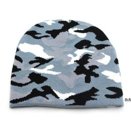 Camo Beanie Caps Knitted Hat Home Textile Men and Women Cold Warm Cap JNB16082