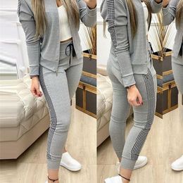 Women's Two Piece Pants Men's Tracksuits Women Two Piece Set Outfits Autumn Women's Tracksuit Zipper Top And Pants Casual Sport Suit Winter 2 Woman 221006