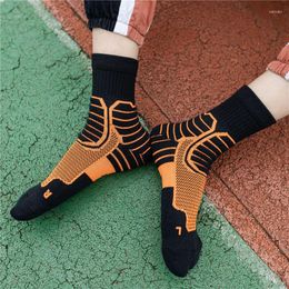 Men's Socks Sport Breathable Road Bicycle Compression Function Running Outdoor Hiking Sports Racing Cycling Sox