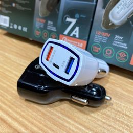 New PD Car Charger 2 USB with Type-C Port for Mobile Phone with DHL Ship in One Day