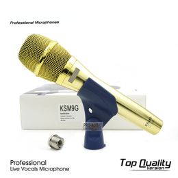 Grade A Super-cardioid KSM9G Professional Live Vocals Dynamic Wired Microphone KSM9 Handheld Mic For Karaoke Studio Recording