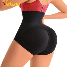 Womens Shapers Velssut Womens Fake Ass Butt Lifter Pant Seamless Shapewear Hip Enhancer Booty Pad Push Up Underwear Butt Buttocks Body Shaper 221007