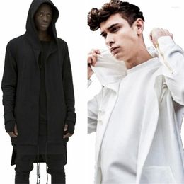 Men's Hoodies Men's & Sweatshirts Male Hoodie Cloak Jackets Men Casual Long Section Hip Hop Sweatshirt