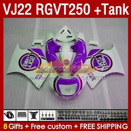 OEM Fairings & Tank For SUZUKI RGV250 SAPC VJ22 RGVT250 RGV-250 VJ 22 160No.134 RGV RGVT 250 CC 90 91 92 93 94 95 96 RGVT-250 1990 1991 1992 1993 1995 1996 Fairing purple stock