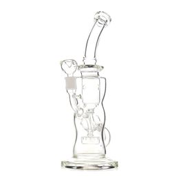 High-Quality 11.8-Inch Recycler Hookah Bong with 14mm Female Joint - Glass Water Bongs - Bong Oil Rig Bubbler