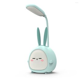 Table Lamps Portable LED Desk Lamp Foldable Light Cute Cartoon Recharge Reading Ambient Eye Protective Colorful Night