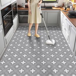 Carpet Special floor mat for kitchen Oil proof carpet Waterproof Skid resistant Wipe and wash free Simple door 221008