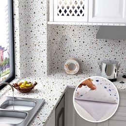 Wallpapers Wokhome Waterproof Self Adhesive Terrazzo Wallpaper Contact Paper Kitchen Living Room PVC Oil Pro Wall Stickers Home Decor