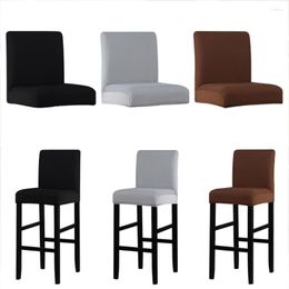 Chair Covers 2 Pcs/lot Solid Spandex Polyester Bar Stool Chairs Slipcover Home El Banquet Dining High Decorations