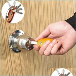 Other Household Sundries Smart Key Chain Mini Keychain Compact Decorative Holder Clip Home Storage Metal Aluminium Organiser Drop Deli Dhzrd