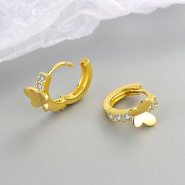 Stud Earrings Fashion European And American Simple Versatile Inlaid Zircon Accessories For Women
