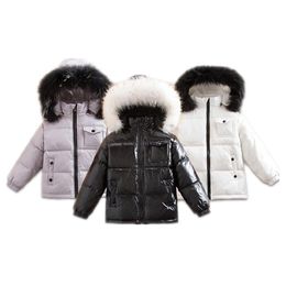Down Coat Kids Winter Duck Hooded Fur Coats for Boys Girls Children Thick Waterproof Parkas Toddler Baby Warm Jackets 221007