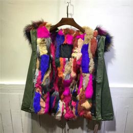 Women's Fur Comfortable Multi Color Inside Jacket Winter Women Thick Warm Hooded Coats