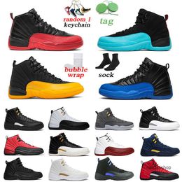 men basketball shoes Dark Concord University Gold Gamma Blue 12s mens trainer sports sneakers size 7-13 J jorda jordon